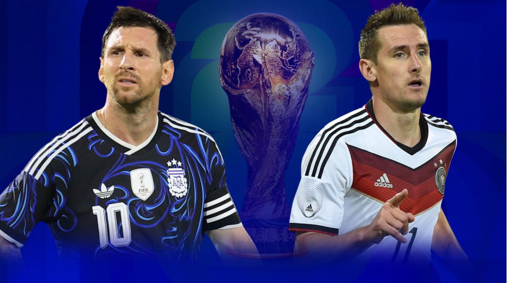 Lionel Messi, Klose'nin 16 gollük Dünya Kupası rekorunu egale etti